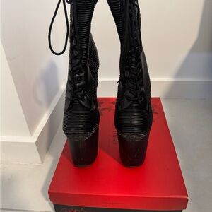 Pleaser flamingo 1029 Black Platform Boots